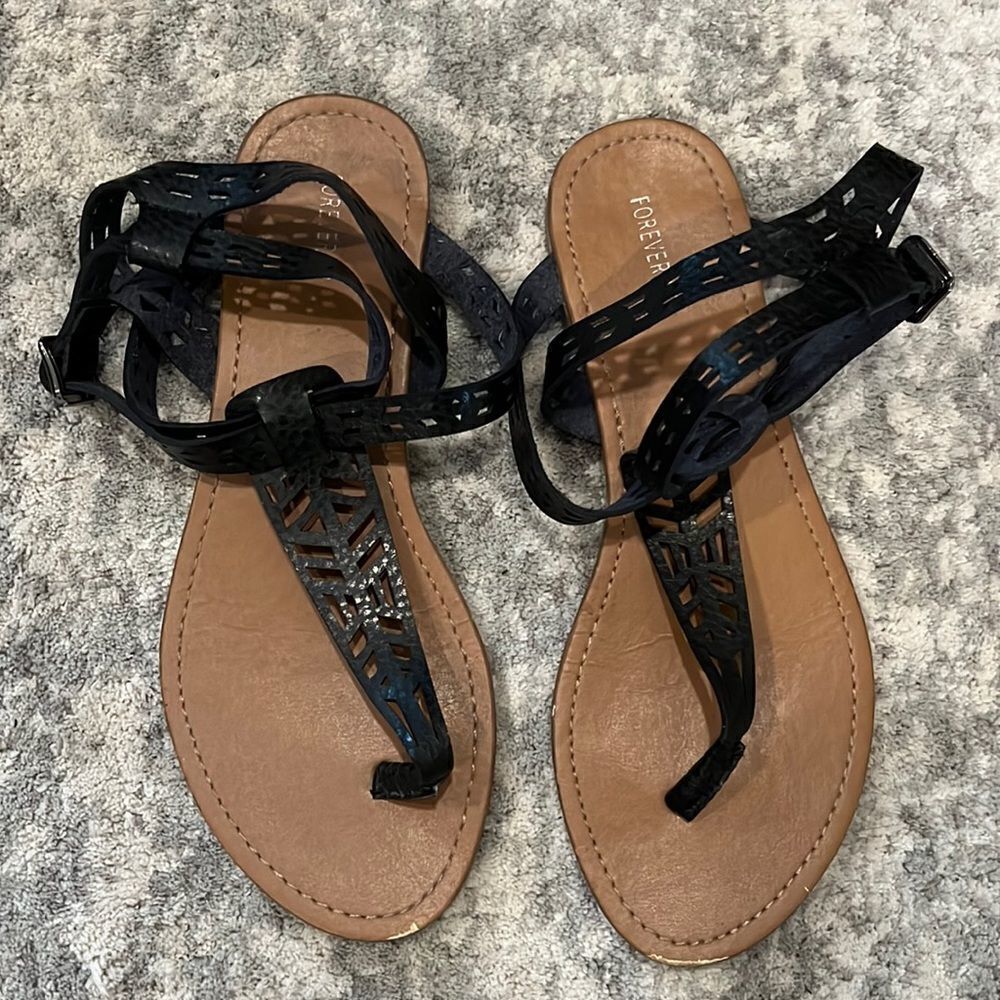 Forever 21 Black Sandals